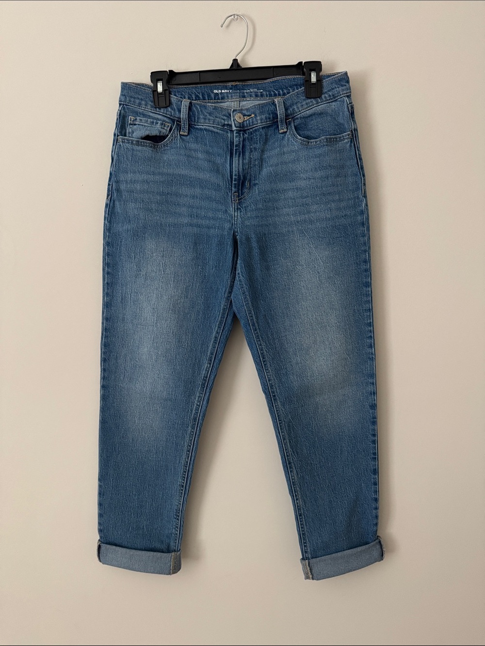 Old Navy Boyfriend Jeans in Medium Blue Wash